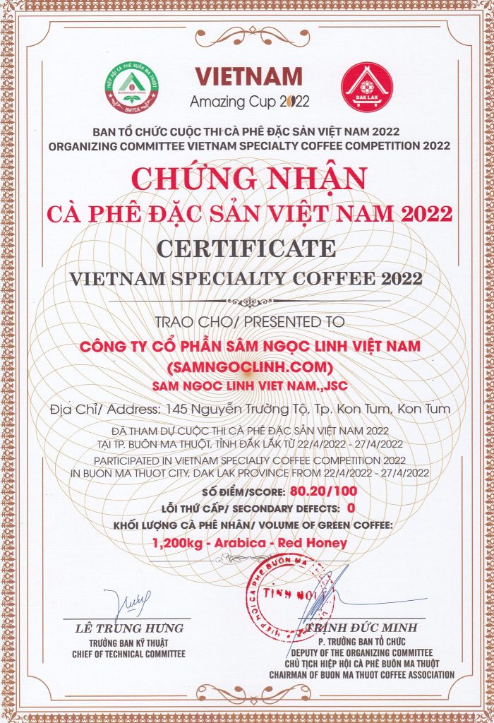 Cà phê sâm ngọc linh