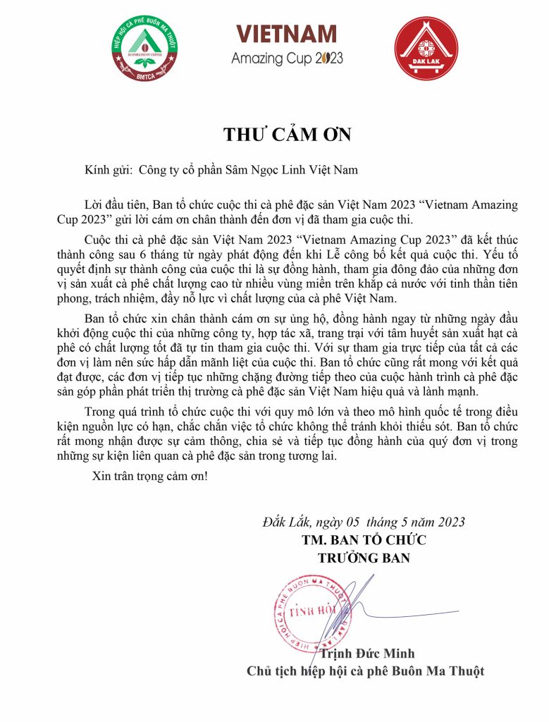Cà phê sâm ngọc linh